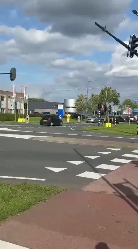 Verkeer bij het kruispunt